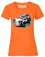 Trabant since 1958 Wakacje - koszulka damska pomarańczowa