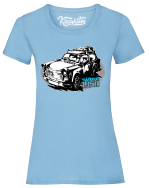Trabant since 1958 Wakacje - koszulka damska błękitna
