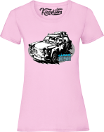 Trabant since 1958 Wakacje - koszulka damska różowa