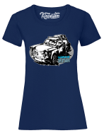 Trabant since 1958 Wakacje - koszulka damska granatowa