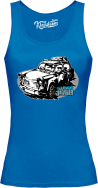 Trabant since 1958 Wakacje - top damski niebieski