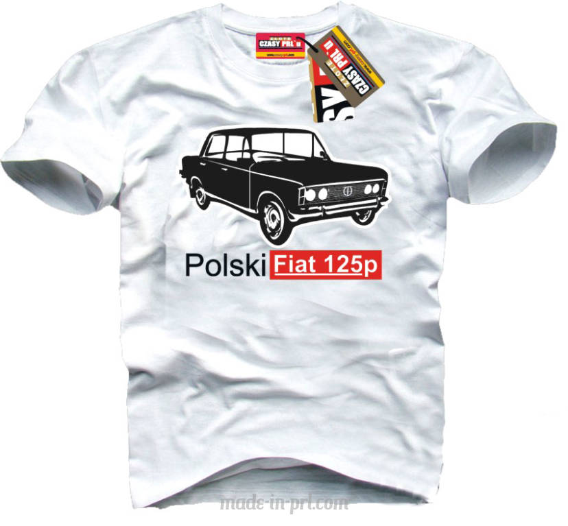 Fiat 125p - koszulka męska