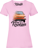 Jeżdżę klasykiem Zaporożec - koszulka damska różowa