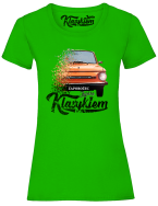 Jeżdżę klasykiem Zaporożec - koszulka damska zielona