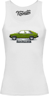 Polonez zielony Klasyczny Bok - top damski biały